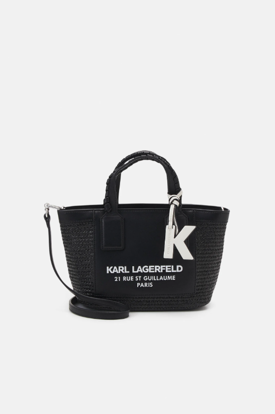 Bolso mano KARL LAGERFELD TOTE negro